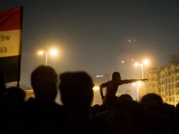 Residentes participan en una protesta en El Cairo, Egipto. XINHUA  /