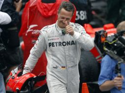 ''Schumi'' corrió su última carrera de Fórmula 1e n el Gran Premio de Brasil, donde finalizó séptimo. AP  /