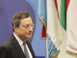 El presidente del Banco Central Europeo (BCE), Mario Draghi, participó en la reunión de ministros de la Eurozona y del FMI. EFE  /