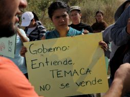 Los manifestantes señalaron que no son ''unos ignorantes'' para creer lo que les prometen sobre el traslado a Talicoyunque.  /