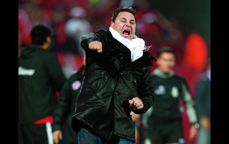 Mohamed festeja el tercer gol de Xolos al Léon, el domingo en el Estadio Caliente, que le dio el pase a la final a su equipo. MEXSPORT  /