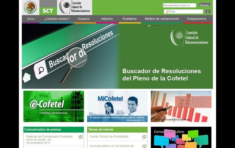 El Buscador de Resoluciones del Pleno permitirá consultar los archivos existentes de 2010 a la fecha. ESPECIAL  /