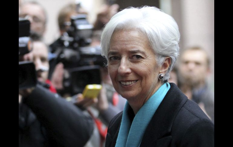 Lagarde apostó por que países con excedentes deberían contribuir al reequilibrio de la zona euro. ARCHIVO  /