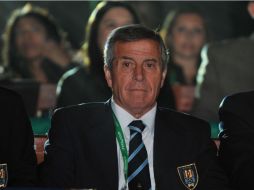 Oscar Washington Tabárez está orgulloso de que su primer partido sea con la selección española. AFP  /