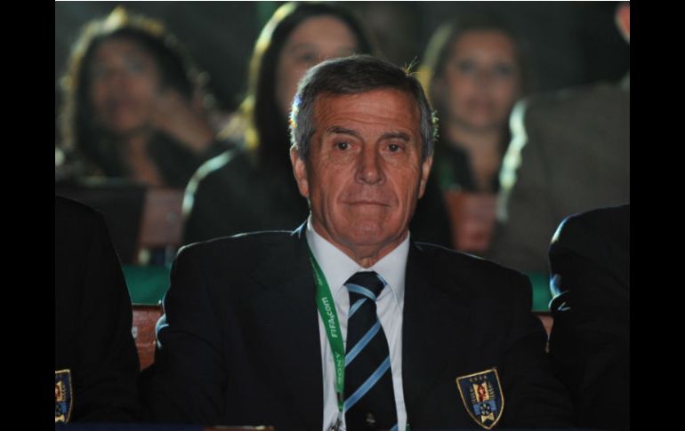 Oscar Washington Tabárez está orgulloso de que su primer partido sea con la selección española. AFP  /