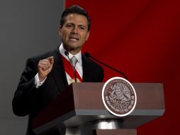 Las Fuerzas Armadas de México saludaron la tarde de este sábado formalmente a su comandante en jefe, Enrique Peña Nieto. EFE  /