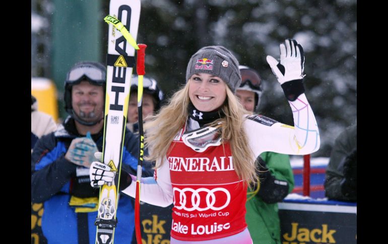 la bella esquiadora conquista esta fase de la Copa del Mundo. AP  /