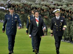 Al acto asistieron embajadores, gobernadores, miembros de las Fuerzas Armadas y titulares del Legislativo y Judicial. EFE  /