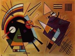 Obra ''Negro y violeta'' de Vasily Kandinsky (nacido en 1866). ARCHIVO  /