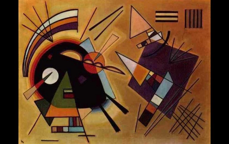 Obra ''Negro y violeta'' de Vasily Kandinsky (nacido en 1866). ARCHIVO  /