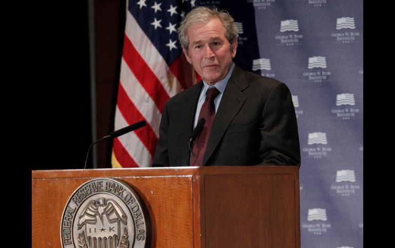 El político participa en una conferencia organizada por el Instituto George W. Bush y el Banco de Dallas de la Reserva Federal. AP  /