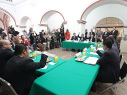 Imagen de la reunión donde se instaló formalmente la Junta de Coordinación Metropolitana de Guadalajara.  /