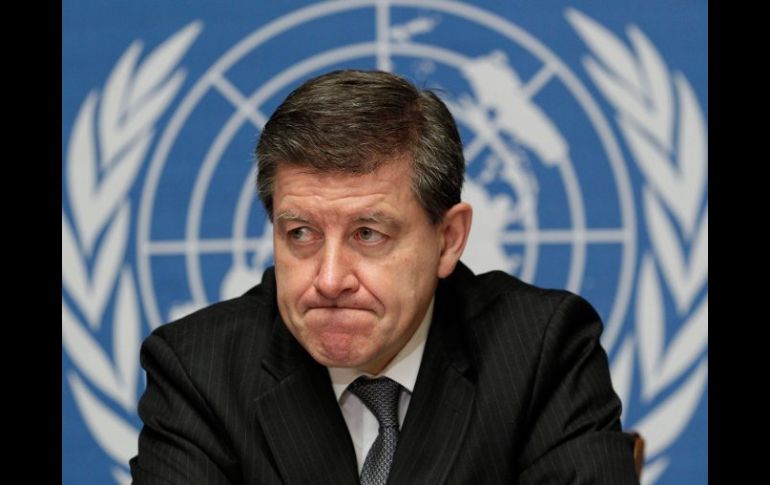 El director general de la Organización Internacional del Trabajo, Guy Ryder da a conocer el informe. REUTERS  /