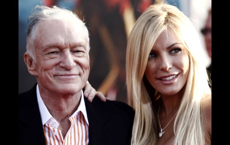 Después de que la 'conejita' cancelara la boda en 2011, Hugh Hefner y Crystal Harris se volvieron a reunir a principios de 2012.ARCHIVO  /