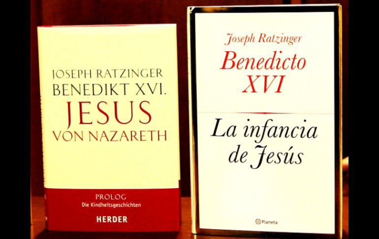 El más reciente libro del papa Benedicto XVI, La infancia de Jesús, es el ''best seller'' en Alemania. ESPECIAL  /