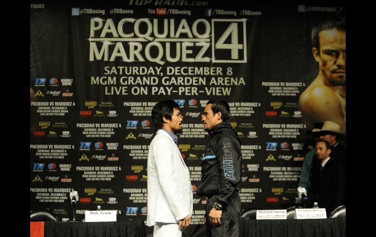 La revancha entre los boxeadores tendrá un episodio final este sábado en Las Vegas. ARCHIVO  /