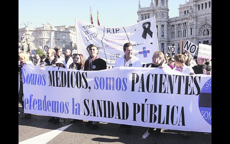 Manifestación. Los organizadores calculan que 25 mil personas participaron en la marcha.  XINHUA  /