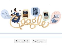 En el doodle de hoy, Ada Lovelace escribe un algoritmo y quizás, el futuro de la humanidad. ESPECIAL  /