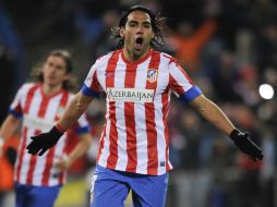 En el partido de ayer ante el Deportivo, el colombiano anotó cinco goles. Imagen de archivo de AFP  /