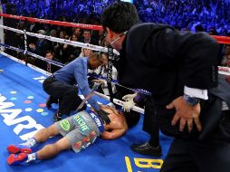 Pacquiao quedó tendido luego de que Márquez le propinó un nocaut. ARCHIVO  /