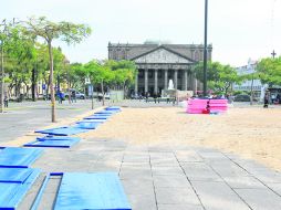 El tradicional Nacimiento monumental que se coloca en el lugar cada año dará paso a la pista de hielo.  /