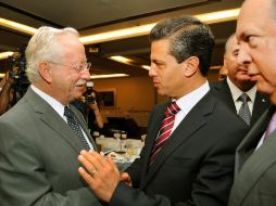 Miembros del Consejo Coordinador Empresarial destacan la importancia de 58 compromisos firmados en el Pacto por México. ARCHIVO  /