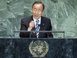 El secretario general de Naciones Unidas (ONU), Ban Ki-moon, condenó el lanzamiento del misil norcoreano. ARCHIVO  /