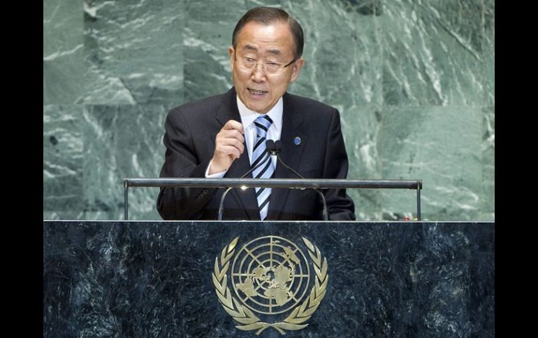 El secretario general de Naciones Unidas (ONU), Ban Ki-moon, condenó el lanzamiento del misil norcoreano. ARCHIVO  /