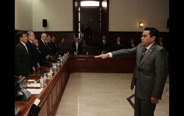 Luis Carlos Vega Pámanes toma protesta como presidente del Supremo Tribunal de Justicia del Estado.  /