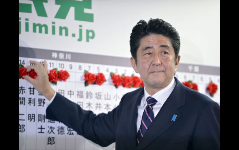 Shinzo Abe, líder del Partido Democratico Liberal. EFE  /