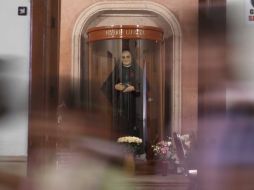 Venerada por creyentes. Un altar dedicado a la Madre Lupita está ubicado al interior del Hospital Santa Margarita.  /