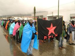 El EZLN celebra una reunión en varios puntos de Chiapas para manifestarse pacíficamente durante el cambio de la era maya. EFE  /