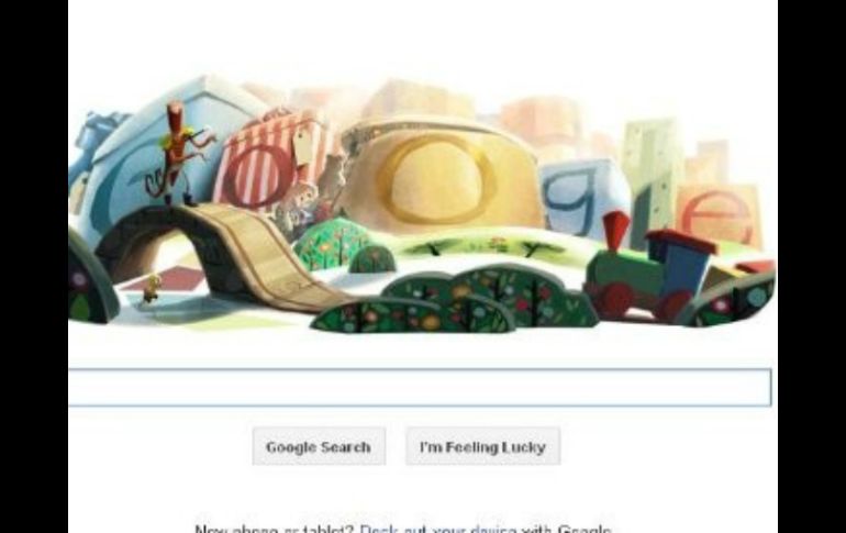 En el ''doodle'' se aprecian colores tenues y las letras de Google intercaladas en un paisaje navideño. ESPECIAL  /