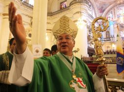 Robles Ortega celebró la nochebuena en compañía de los alumnos del Seminario Mayor de Guadalajara. ARCHIVO  /