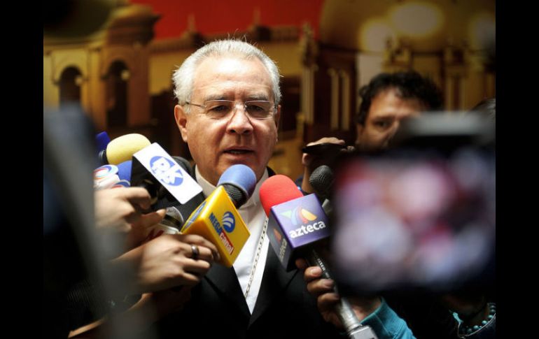 El cardenal Francisco Robles Ortega anticipó que la  Misa Exequial será en el templo parroquial de Mascota, Jalisco. ARCHIVO  /