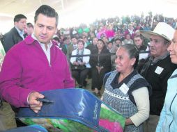 El Presidente dio inicio a Jornada Invernal de Prevención en Tlaxcala, donde dijo que se pondrá en los zapatos de la gente.EL UNIVERSAL  /