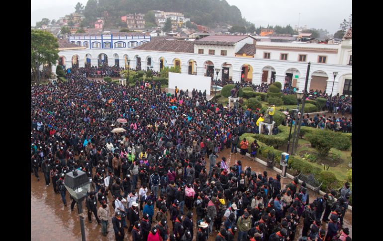 Integrantes del EZLN reaparecieron el 21 de diciembre con protestas en Chiapas. ARCHIVO  /