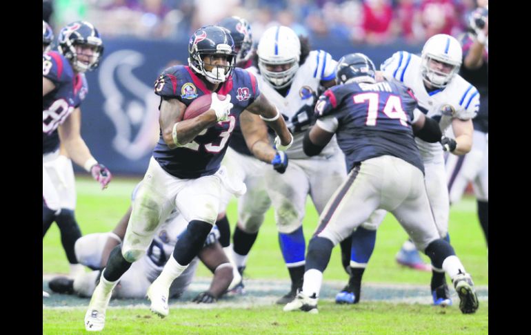 Recuperado. Arian Foster volverá a la formación de los Texanos, tras sufrir un susto en el juego contra Minnesota. AP  /