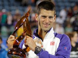 Novak Djokovic ganó su cheque por 250 mil dólares (cerca de 3 millones de pesos). AP  /