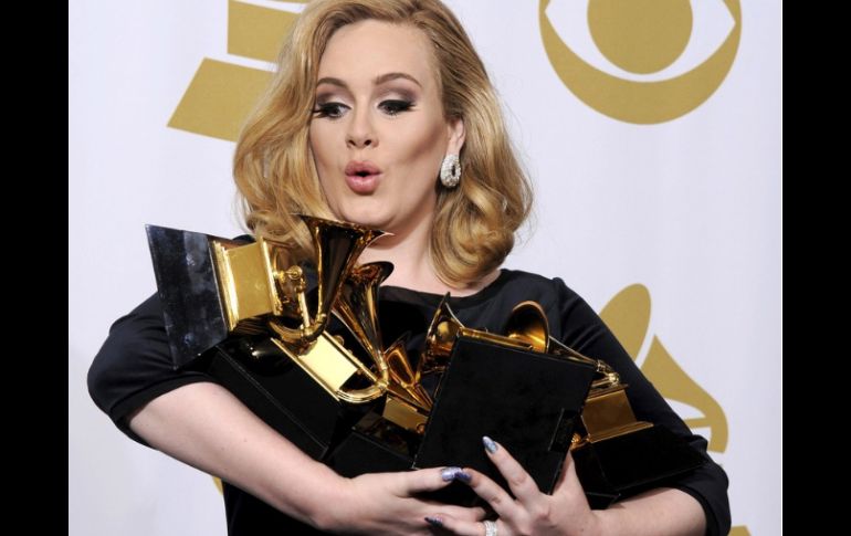 Adele vuelve a figurar por segundo año consecutivo como la favorita de la música grabada. ARCHIVO  /