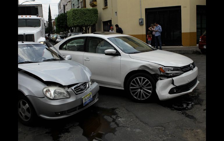 Durante 2012 en la ZMG, la Secretaría de Vialidad reportó poco más de 40 mil accidentes. ARCHIVO  /