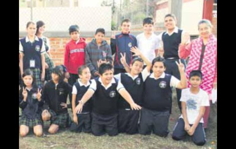 Los alumnos de la escuela 1173 ''Alfredo Ramón Plascencia''.  /