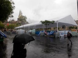 La pista de hielo se reabrirá hasta que mejore el clima y deje de llover en la ciudad. EL INFORMADOR /