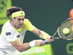 El tenista español David Ferrer sumó su segunda victoria del año y es el gran favorito para levantar el título en Doha. AFP  /