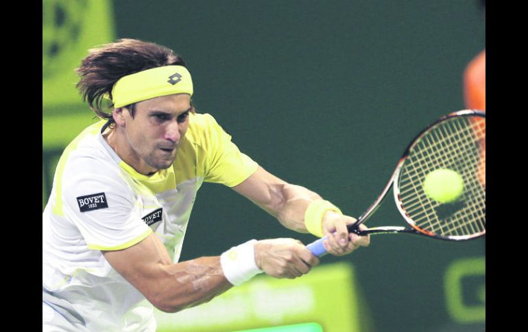 El tenista español David Ferrer sumó su segunda victoria del año y es el gran favorito para levantar el título en Doha. AFP  /