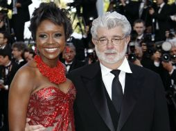 George Lucas (der) y Hobson Mellody en el 63 Festival de Cine internacional en Cannes, Francia, el 14 de mayo de 2012. AP AP /