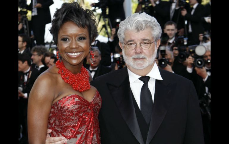 George Lucas (der) y Hobson Mellody en el 63 Festival de Cine internacional en Cannes, Francia, el 14 de mayo de 2012. AP AP /