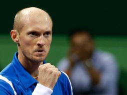 El ruso Nicolay Davydenko elimina del torneo ATP de Doha al favorito, el español David Ferrer. REUTERS /