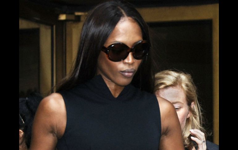 Naomi Campbell fue llevada a Colorado, EU,  para que fuera atendida de urgencia. ARCHIVO /