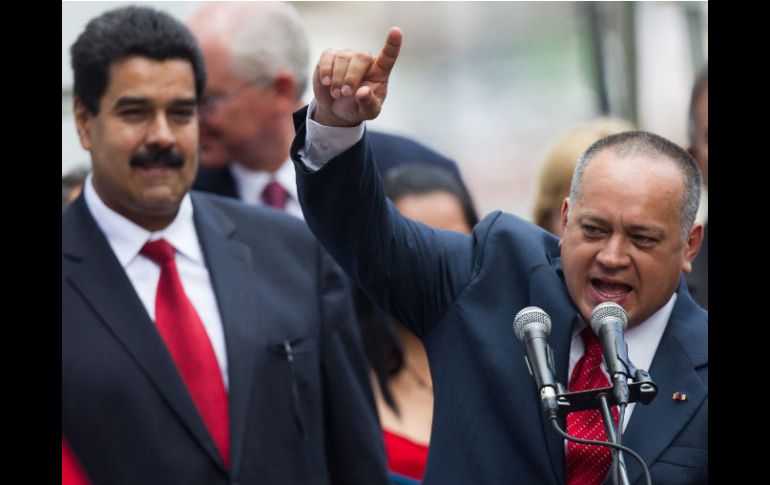 El vicepresidente de Venezuela Nicolás Maduro (i) y Diosdado Cabello, presidente de la Asamblea Nacional EFE /